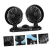 Uonlytech Dual Car Fan Usb Charging Ports Oscillating Design for Cars Trucks Suvs Quiet Compact for Backseat Cooling and Travel view 4