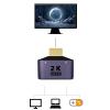 Yuly Splitter 1 in 2 Out -2K Splitter 1x2 Ports Powered 2K Full UltraHD 1920x1080 3D Support 1920x1080 Monitor 60hz view 2