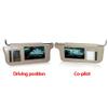 ALOEU 7Inch Beige Car Right Sun Visor Rear View Mirror Screen LCD Monitor 2 Channel Video Replacement view 4