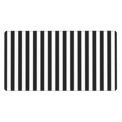 YYHWHJDE Black and White Stripe Pattern Large Office Gaming Mouse pad 16 x 29.5 in : Strong Adhesion and Durability Precision Edge Locking