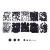 200pcs 1.5-8mm Different Sizes Conductive Rubber Pads Keypad Repair Kit For IR Remote Control Conductive Rubber Buttons view 2