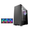 ARrase Computer Case,Pre-Installed 3 X 120mm Fron 1 X 120mm Rear Fans and 1 X 120mm Top Fan,Supports ATX,Micro-ATX,Mini-ITX,Suitable for Desktop Computer Cases (Color : Style 2), 18648 view 1