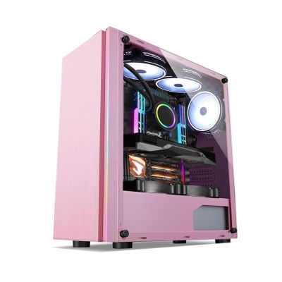 ARrase Mid-Tower Gaming Case,Desktop Computer Case,8x120mm Case Fan,I/O Panel USB3.0/USB2.0,Supports ATX,Micro-ATX, Mini-ITX (Color : Style 3), 18648