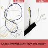 Braided Split Wire Loom Black Wire Cover Protective Harness Tubing Cable Management Self Wrap Cord Sleeve Mesh Woven 1/2"-24ft view 2