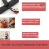 Braided Split Wire Loom Black Wire Cover Protective Harness Tubing Cable Management Self Wrap Cord Sleeve Mesh Woven 1/2"-24ft view 3