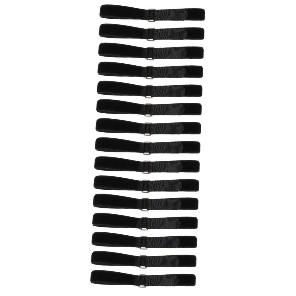 UPKOCH 15pcs Buckle Storage Strap Nylon Bands for Extension Cord Organization Wide Self-adhesive for Home Garage and Outdoor Use