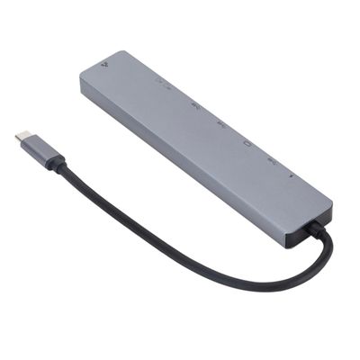 HOMSFOU 8 1 USB Adapter USB c Adaptors Adaptor Hub c Adapter Tf Slot Hub Sd Card Reader to Projector Charging to Type Charge, 7X2.5cm
