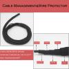 Braided Split Wire Loom Black Wire Cover Protective Harness Tubing Cable Management Self Wrap Cord Sleeve Mesh Woven 1"-24ft view 2