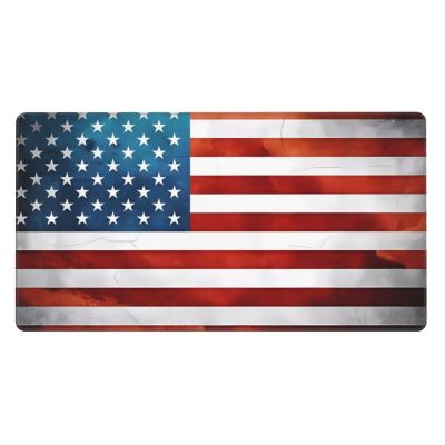 YYHWHJDE Vintage American USA Flag Pattern Large Office Gaming Mouse pad 16 x 29.5 in : Strong Adhesion and Durability Precision Edge Locking