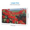 YYHWHJDE Red Geranium Potted Plant Pattern Large Office Gaming Mouse pad 16 x 29.5 in : Strong Adhesion and Durability Precision Edge Locking view 2