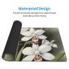 YYHWHJDE White Bell Orchid Pattern Large Office Gaming Mouse pad 16 x 29.5 in : Strong Adhesion and Durability Precision Edge Locking view 3