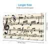 YYHWHJDE Vintage Music Note Art Pattern Large Office Gaming Mouse pad 16 x 29.5 in : Strong Adhesion and Durability Precision Edge Locking view 2