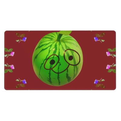 YYHWHJDE Big Eye Watermelon Pattern Large Office Gaming Mouse pad 16 x 29.5 in : Strong Adhesion and Durability Precision Edge Locking