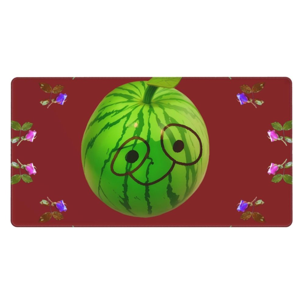 YYHWHJDE Big Eye Watermelon Pattern Large Office Gaming Mouse pad 16 x 29.5 in : Strong Adhesion and Durability Precision Edge Locking