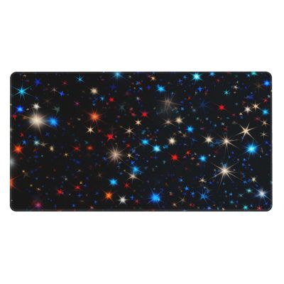 YYHWHJDE Stars Pattern Picture Large Office Gaming Mouse pad 16 x 29.5 in : Strong Adhesion and Durability Precision Edge Locking