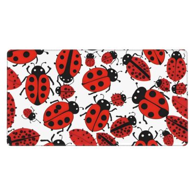 YYHWHJDE Ladybugs Pattern Infinite Speckled Pattern Large Office Gaming Mouse pad 16 x 29.5 in : Strong Adhesion and Durability Precision Edge Locking