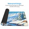 YYHWHJDE Winter Landscape Picture Large Office Gaming Mouse pad 16 x 29.5 in : Strong Adhesion and Durability Precision Edge Locking view 3