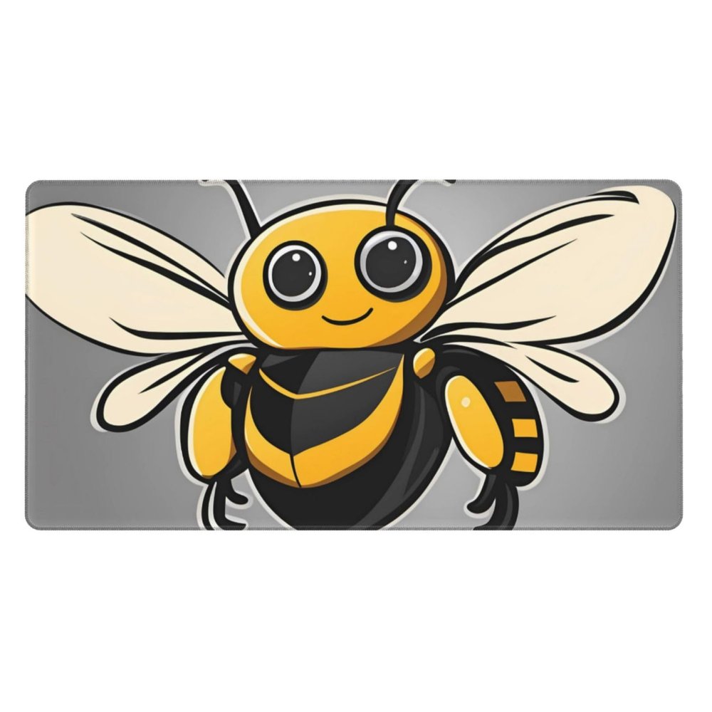 YYHWHJDE Cute Yellow bee Pattern Large Office Gaming Mouse pad 16 x 29.5 in : Strong Adhesion and Durability Precision Edge Locking