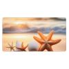 YYHWHJDE Beach Seashell Starfish Pattern Large Office Gaming Mouse pad 16 x 29.5 in : Strong Adhesion and Durability Precision Edge Locking view 1
