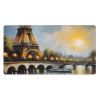 YYHWHJDE Oil Painting Paris Eiffel Tower Pattern Large Office Gaming Mouse pad 16 x 29.5 in : Strong Adhesion and Durability Precision Edge Locking view 1