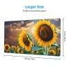 YYHWHJDE Beautiful Sunflower Pattern Large Office Gaming Mouse pad 16 x 29.5 in : Strong Adhesion and Durability Precision Edge Locking view 2