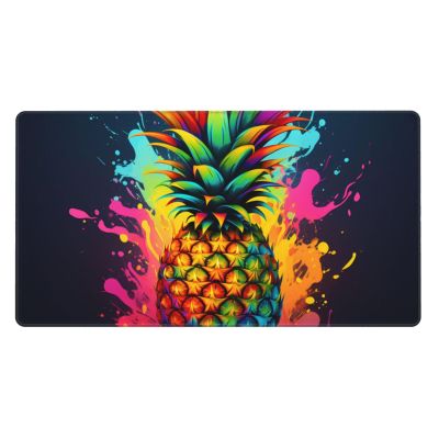 YYHWHJDE Colored Pineapple Picture Large Office Gaming Mouse pad 16 x 29.5 in : Strong Adhesion and Durability Precision Edge Locking