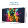 YYHWHJDE Colored Pineapple Picture Large Office Gaming Mouse pad 16 x 29.5 in : Strong Adhesion and Durability Precision Edge Locking view 2