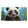 YYHWHJDE Cartoon Panda Bear Picture Large Office Gaming Mouse pad 16 x 29.5 in : Strong Adhesion and Durability Precision Edge Locking view 1