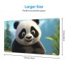 YYHWHJDE Cartoon Panda Bear Picture Large Office Gaming Mouse pad 16 x 29.5 in : Strong Adhesion and Durability Precision Edge Locking view 2