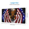 YYHWHJDE USA Flag Patriotic Eagle Pattern Large Office Gaming Mouse pad 16 x 29.5 in : Strong Adhesion and Durability Precision Edge Locking view 2