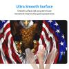 YYHWHJDE USA Flag Patriotic Eagle Pattern Large Office Gaming Mouse pad 16 x 29.5 in : Strong Adhesion and Durability Precision Edge Locking view 4