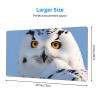 YYHWHJDE Snowy Owl Eyes Pattern Large Office Gaming Mouse pad 16 x 29.5 in : Strong Adhesion and Durability Precision Edge Locking view 2
