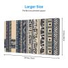 YYHWHJDE African Peoples Illustration Pattern Large Office Gaming Mouse pad 16 x 29.5 in : Strong Adhesion and Durability Precision Edge Locking view 2