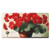 YYHWHJDE Red Geraniums Pattern Large Office Gaming Mouse pad 16 x 29.5 in : Strong Adhesion and Durability Precision Edge Locking view 1