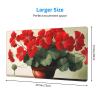 YYHWHJDE Red Geraniums Pattern Large Office Gaming Mouse pad 16 x 29.5 in : Strong Adhesion and Durability Precision Edge Locking view 2