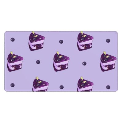 HYTTER Blueberry Cake Pattern Extra Large Rubber Mouse pad 16 x 29.5 in : Strong Adhesion and Durability Precision Edge Locking, Black