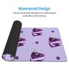 HYTTER Blueberry Cake Pattern Extra Large Rubber Mouse pad 16 x 29.5 in : Strong Adhesion and Durability Precision Edge Locking, Black view 3