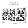 YYHWHJDE Cartoon Raccoon Pattern Large Office Gaming Mouse pad 16 x 29.5 in : Strong Adhesion and Durability Precision Edge Locking view 2