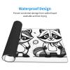 YYHWHJDE Cartoon Raccoon Pattern Large Office Gaming Mouse pad 16 x 29.5 in : Strong Adhesion and Durability Precision Edge Locking view 3