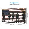 YYHWHJDE US Military Soldiers Patriotic Memorial Day Pattern Large Office Gaming Mouse pad 16 x 29.5 in : Strong Adhesion and Durability Precision Edge Locking view 2