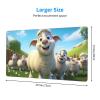 YYHWHJDE Cartoon Lambs Picture Large Office Gaming Mouse pad 16 x 29.5 in : Strong Adhesion and Durability Precision Edge Locking view 2