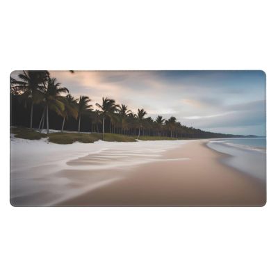 YYHWHJDE Morning Beach by The Seaside Pattern Large Office Gaming Mouse pad 16 x 29.5 in : Strong Adhesion and Durability Precision Edge Locking