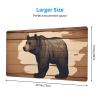 YYHWHJDE Cartoon Black Bear Pattern Large Office Gaming Mouse pad 16 x 29.5 in : Strong Adhesion and Durability Precision Edge Locking view 2