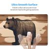 YYHWHJDE Cartoon Black Bear Pattern Large Office Gaming Mouse pad 16 x 29.5 in : Strong Adhesion and Durability Precision Edge Locking view 4