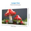 YYHWHJDE Red Mushrooms Picture Large Office Gaming Mouse pad 16 x 29.5 in : Strong Adhesion and Durability Precision Edge Locking view 2