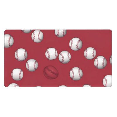 YYHWHJDE Fastball Ball Pitcher Pattern Large Office Gaming Mouse pad 16 x 29.5 in : Strong Adhesion and Durability Precision Edge Locking