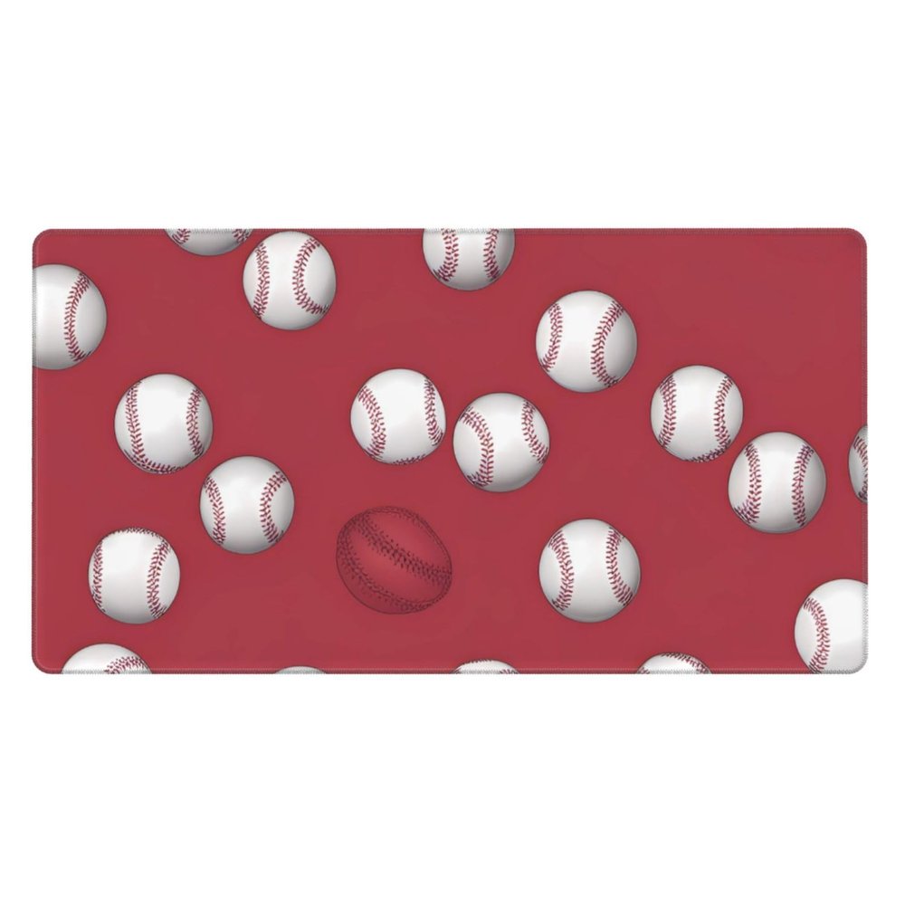 YYHWHJDE Fastball Ball Pitcher Pattern Large Office Gaming Mouse pad 16 x 29.5 in : Strong Adhesion and Durability Precision Edge Locking
