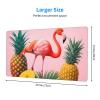 YYHWHJDE Flamingo and Pineapple pattern Large office gaming mouse pad 16 x 29.5 in : Strong adhesion and durability Precision edge locking view 2