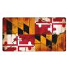 YYHWHJDE Vintage Wooden Maryland Flag Pattern Large Office Gaming Mouse pad 16 x 29.5 in : Strong Adhesion and Durability Precision Edge Locking view 1