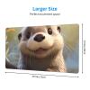 YYHWHJDE Cartoon Otter Picture Large Office Gaming Mouse pad 16 x 29.5 in : Strong Adhesion and Durability Precision Edge Locking view 2